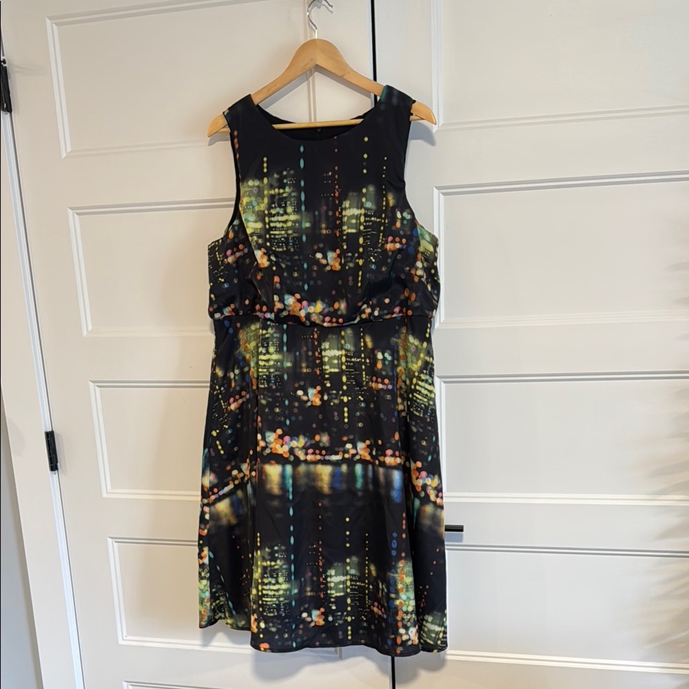 ModCloth fervour City Lights Sleeveless Dress 2x